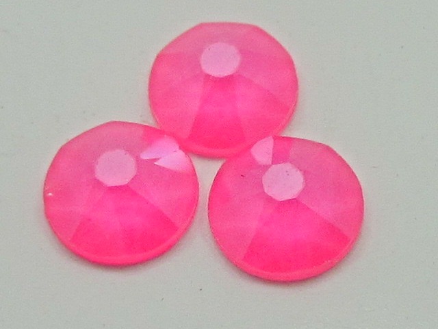 1 Gross 16ss ELECTRIC PRO PINK STAR BRIGHT FLATBACK Rhinestones